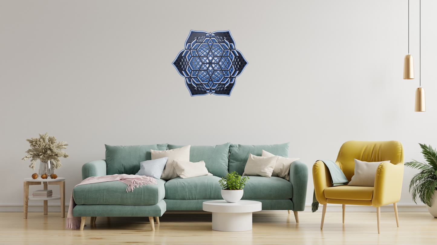 Geometryczna mandala LED