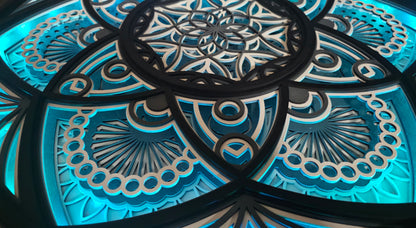 Harmonia Światła - podświetlana Mandala LED