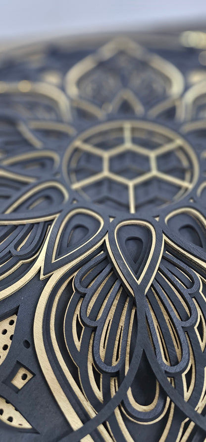 Mandala w Złocie i Czarnej Głębi