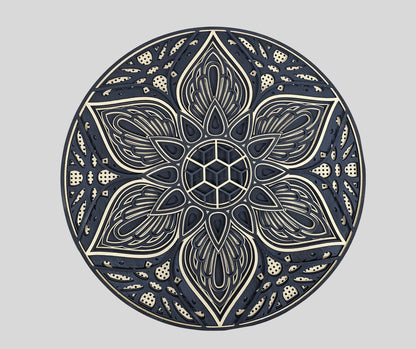 Mandala w Złocie i Czarnej Głębi