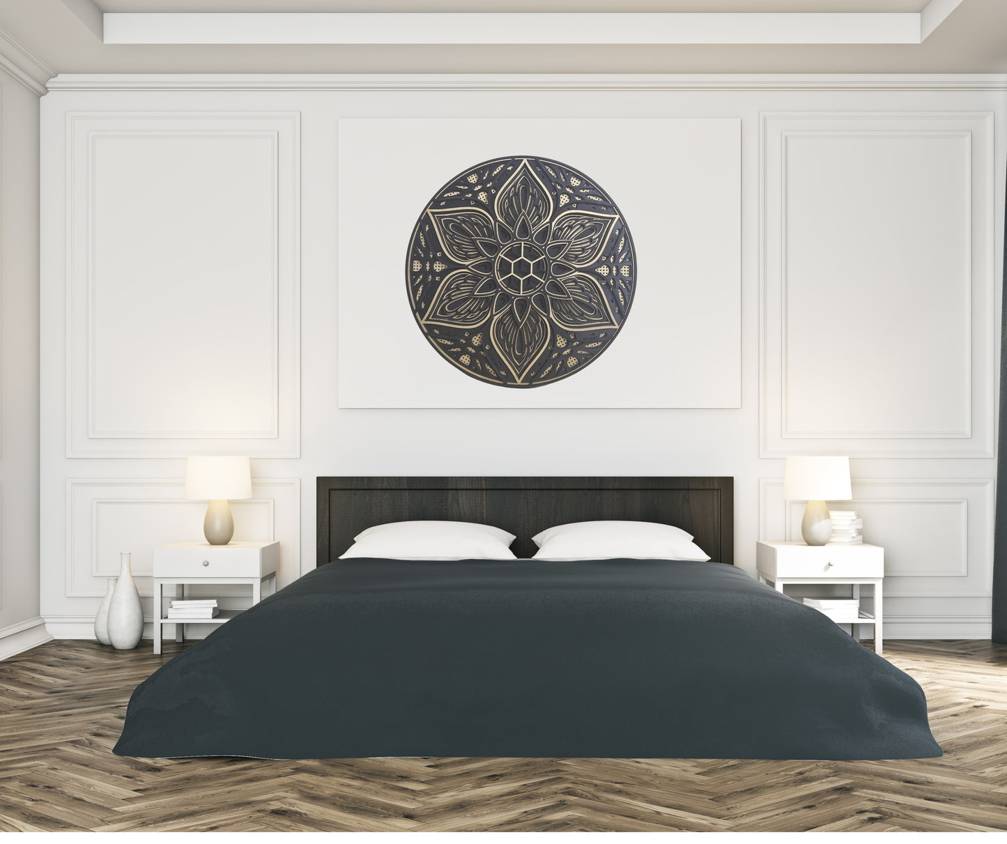 Mandala w Złocie i Czarnej Głębi