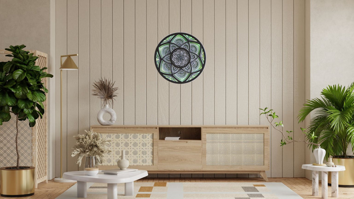 Harmonia Światła - podświetlana Mandala LED